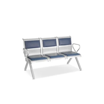 Tallo Metal Detaylı Modern Üçlü Bekleme Koltuğu